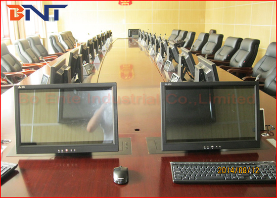 Het de Vergaderzaalproject van de Pubilcveiligheidsdienst, LCD Gemotoriseerde Lift met het Scherm brengt Functie ten val