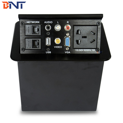 Office AV Solutions Zilveren Desktop Power Sockets Pop Up Grootte 151*121mm