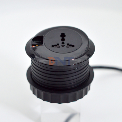 80 mm ronde stekker & Eu stopcontact Standaard stopcontact met USB-oplaadpoort Type-C