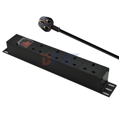 PDU 4-poort stopcontacten SPD Surge Protector Power Strip Extension Socket 3250W met aan/uit schakelaar en stroomkabel
