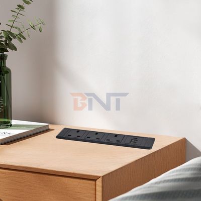 3UK Outlets Desktop Multifunktioneel stopcontact met 3AC elektrisch stopcontact en 2*USB A+1*USB C oplaadcontact