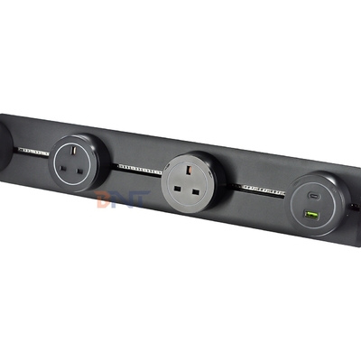 Moderne stijl Wandmontage Power Rail spoor stopcontact handig Multi-Outlet verwijderbare AC stopcontact voor universele Britse normen