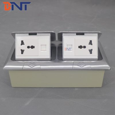 Aluminiumlegering Pop-Up Socket Langzame Terugvering voor Soepele Bediening Aanpasbare Stroomvoorziening