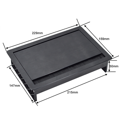 Ingebouwde Desk Flip Cover stopcontact met 2 AC stopcontact Power Socket Conferentie Tafel Draad Grommet Comfortabele stroom stopcontact