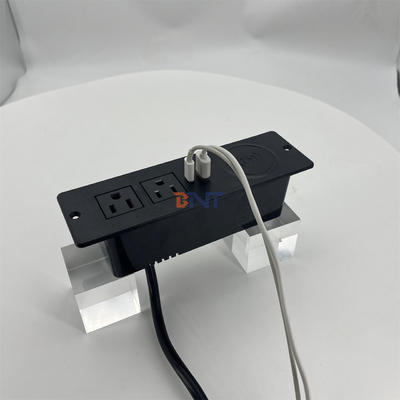 sofa 2 US AC stopcontact en usb oplaadstuk met draadloos oplader 60mm us power office sofa oplader meubels power soc