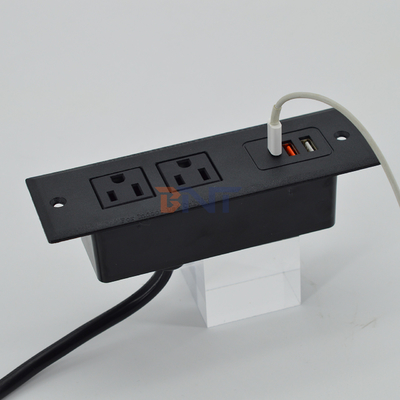 OEM/ODM Office multifunctionele bank stopcontact ingebouwd in tafel stopcontact us power stopcontact met usb A + C-poorten