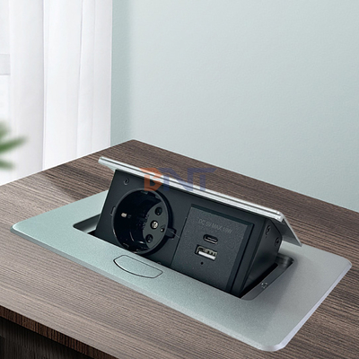 Ingebouwde Desktop Power Socket Pop-up stopcontact USB A + C Power Charging Plug Geschikt voor kantoor tafel