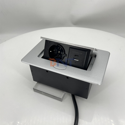 Ingebouwde Desktop Power Socket Pop-up stopcontact USB A + C Power Charging Plug Geschikt voor kantoor tafel