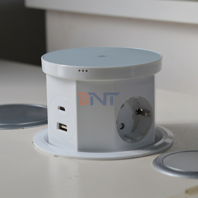 Keuken Verborgen stopcontact Afgesloten Desktop PopUp USB-poort AC 16A 220V Spanning IP44-niveau voor kantoorgebruik