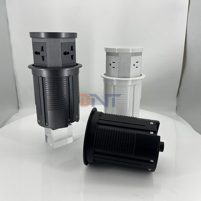 Verborgen stopcontact met USB-poort AC-keukenstop 16A met draadloze snellader voor Office