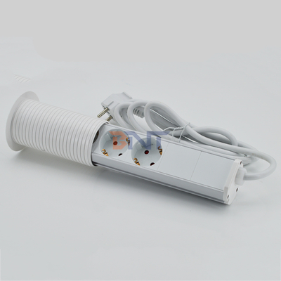 IP44 6cm Witte kleur keuken verticale toren stopcontact met USB opladen