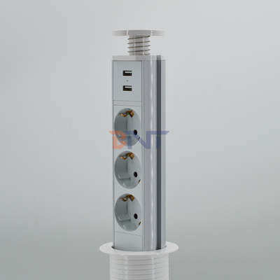 IP44 6cm Witte kleur keuken verticale toren stopcontact met USB opladen