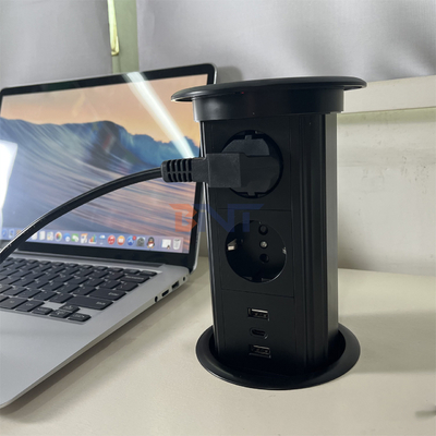 Elektrisch Smart Intelligent Lifting Motoriseerde Pop Up Desk Power Socket Conferentietafel Keuken Power Socket Outlet