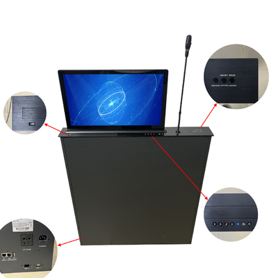 17.3' opneembaar gemotoriseerd monitorlift tv-lift mechanisme gemotoriseerd met gemotoriseerd MIC voor papierloos conferentiesysteem