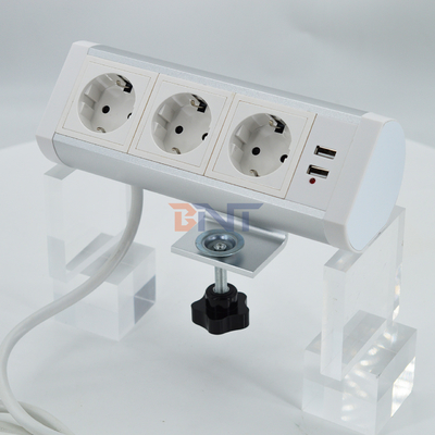 Boente klem op bureau afneembare bureaublad bevestiging multi-outlets uk stopcontact met usb/tafel klem bevestiging stopcontact