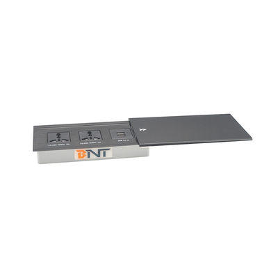 Aluminium legering glijdend deksel stroomstop voor georganiseerd bureau met aanpasbare modules