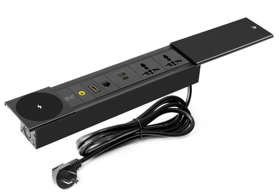 Multifunktioneel schuifdoek stroomopname voor kantoorbureaus met USB-oplaadmodule type
