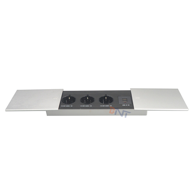 Multifunktioneel schuifdek USB slim schuifdek verborgen kantoor tafel universele stroom tafel stroomstop