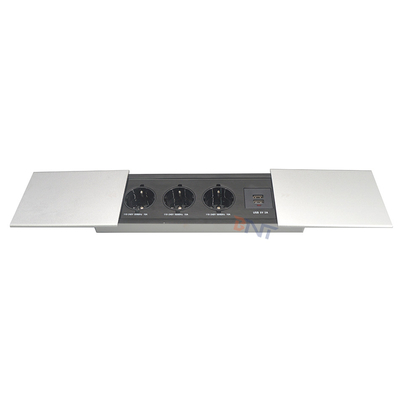 Multifunktioneel schuifdek USB slim schuifdek verborgen kantoor tafel universele stroom tafel stroomstop