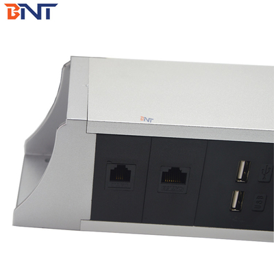 OEM/ODM BNT Power Socket Aluminiumlegering Hangend onder tafel met UK US EU AU SA Plug Standards 10A/13A/16A Nominale stroom