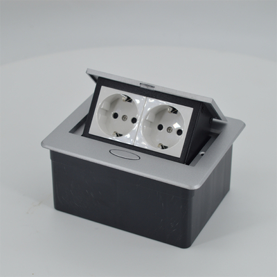 Multifunktioneel Zink legering Desktop Office Pop Up Desk Power Sockets