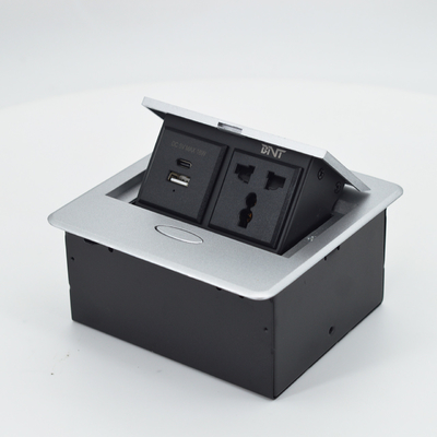 Multifunktioneel zink legering verborgen pop-up tafel stopcontact