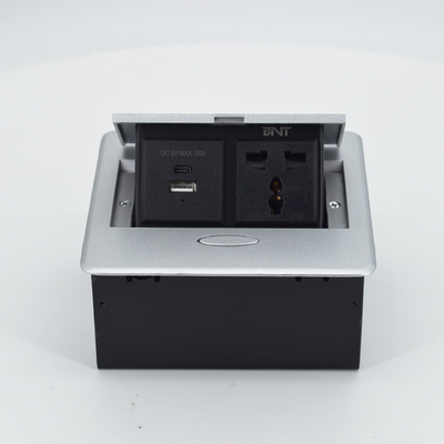 Multifunktioneel zink legering verborgen pop-up tafel stopcontact
