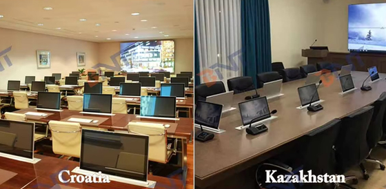 Conferentie Automatisch Desktop Paperless Terminal System Project / FHD-scherm voor efficiënte vergaderingen