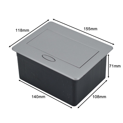 OEM/ODM Modern Office Essential BNT Popup Power Socket met 2 ingebedde wisselstroomuitgangenEU/UK/US/CN16A/10A/6A nominale stroom