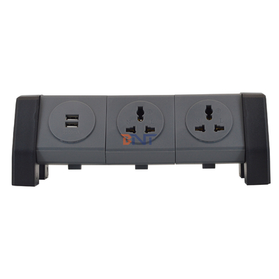 OEM/ODM Universal Power Extension Cord Tower Socket met 2 USB-oplaadpoorten