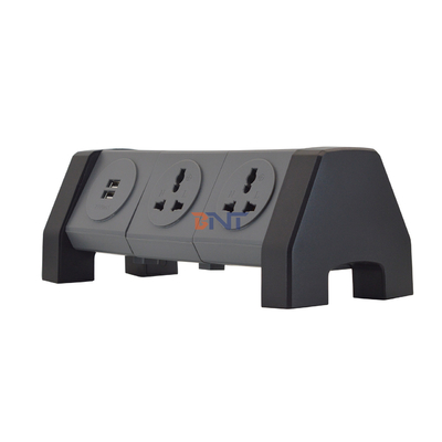 OEM/ODM Universal Power Extension Cord Tower Socket met 2 USB-oplaadpoorten