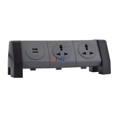 OEM/ODM Universal Power Extension Cord Tower Socket met 2 USB-oplaadpoorten
