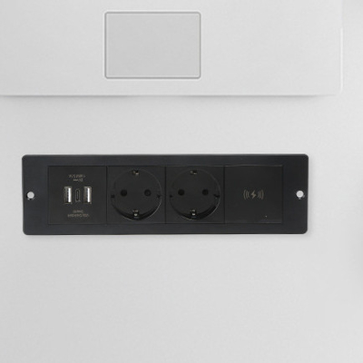 Warm verkrijgbaar Ingebouwde 3EU-standaard draadloze oplaadpoort voor draadloze stroom 5A Standaardstroom Desk/Sofa/Hotel/Bar/Meeting Room Plugs S