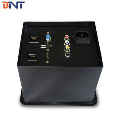 Pop Up Flush Mounted Table Standard Power Socket Conference met RCA / VGA / HDMI