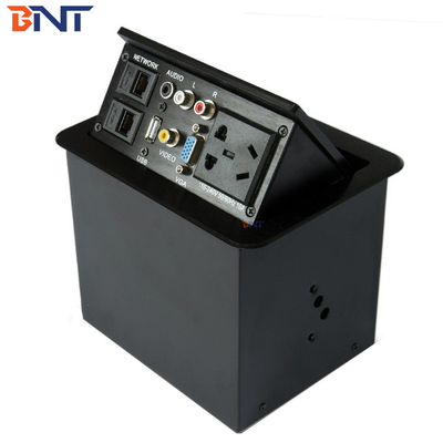 Office AV Solutions Zilveren Desktop Power Sockets Pop Up Grootte 151*121mm