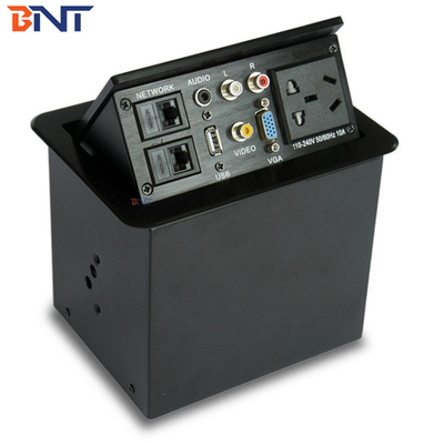 Office AV Solutions Zilveren Desktop Power Sockets Pop Up Grootte 151*121mm