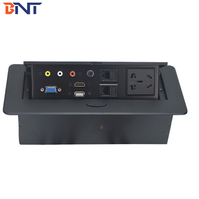 Office Desk Montage Power Sockets, Zink Alloy Universal Power Plug