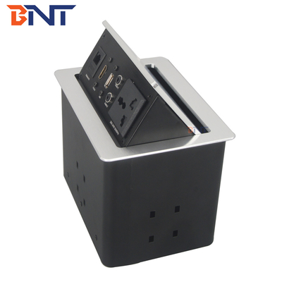 Conferentie Desktop Power Sockets, Pneumatische tafel Pop Up Socket Box