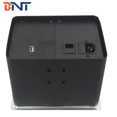 Conferentie Pneumatische tafel Pop Up Plug Socket Dozen met microfoon connector