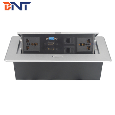 220V Square Desktop Pop Up Power Plug Zinklegering voor computervoorziening