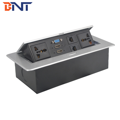220V Square Desktop Pop Up Power Plug Zinklegering voor computervoorziening