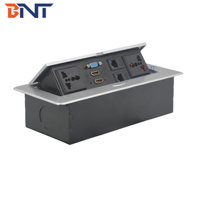 220V Square Desktop Pop Up Power Plug Zinklegering voor computervoorziening