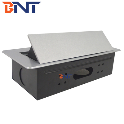 Desk Pop Up Sockets voor Audio Video Solution, Silver Desk Plug Sockets