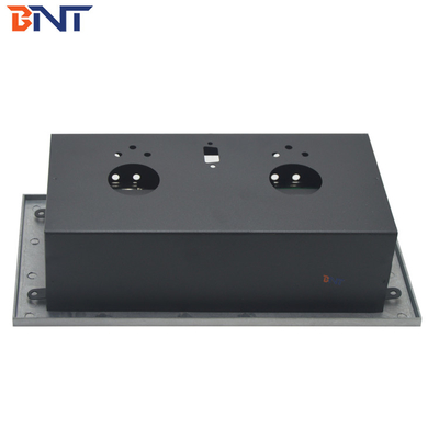 Verborgen 3.5 Audio Desk Pop Up Sockets Zwart Mat, stroomstroom aansluiting voor tafel