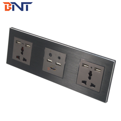 Smart Media Hub met Bluetooth, Multi Function Wall Socket Plate