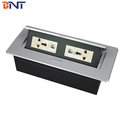 Rectangular Conference Hidden Desk Pop Up Sockets met onderste aansluitkabels