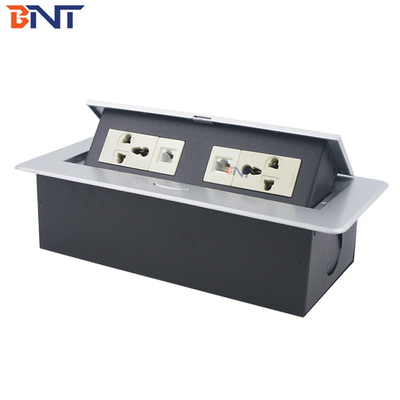 Rectangular Conference Hidden Desk Pop Up Sockets met onderste aansluitkabels