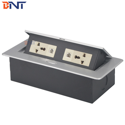 Rectangular Conference Hidden Desk Pop Up Sockets met onderste aansluitkabels