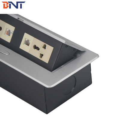Rectangular Conference Hidden Desk Pop Up Sockets met onderste aansluitkabels