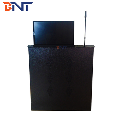 Slim conferentie tafel LCD / LED monitor gemotoriseerde lift met microfoon